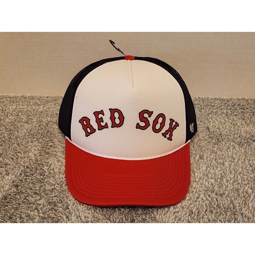'47 Brand Boston Red Sox Foam Rope Trucker Snapback Hat Cap Red/Blue/White NWT